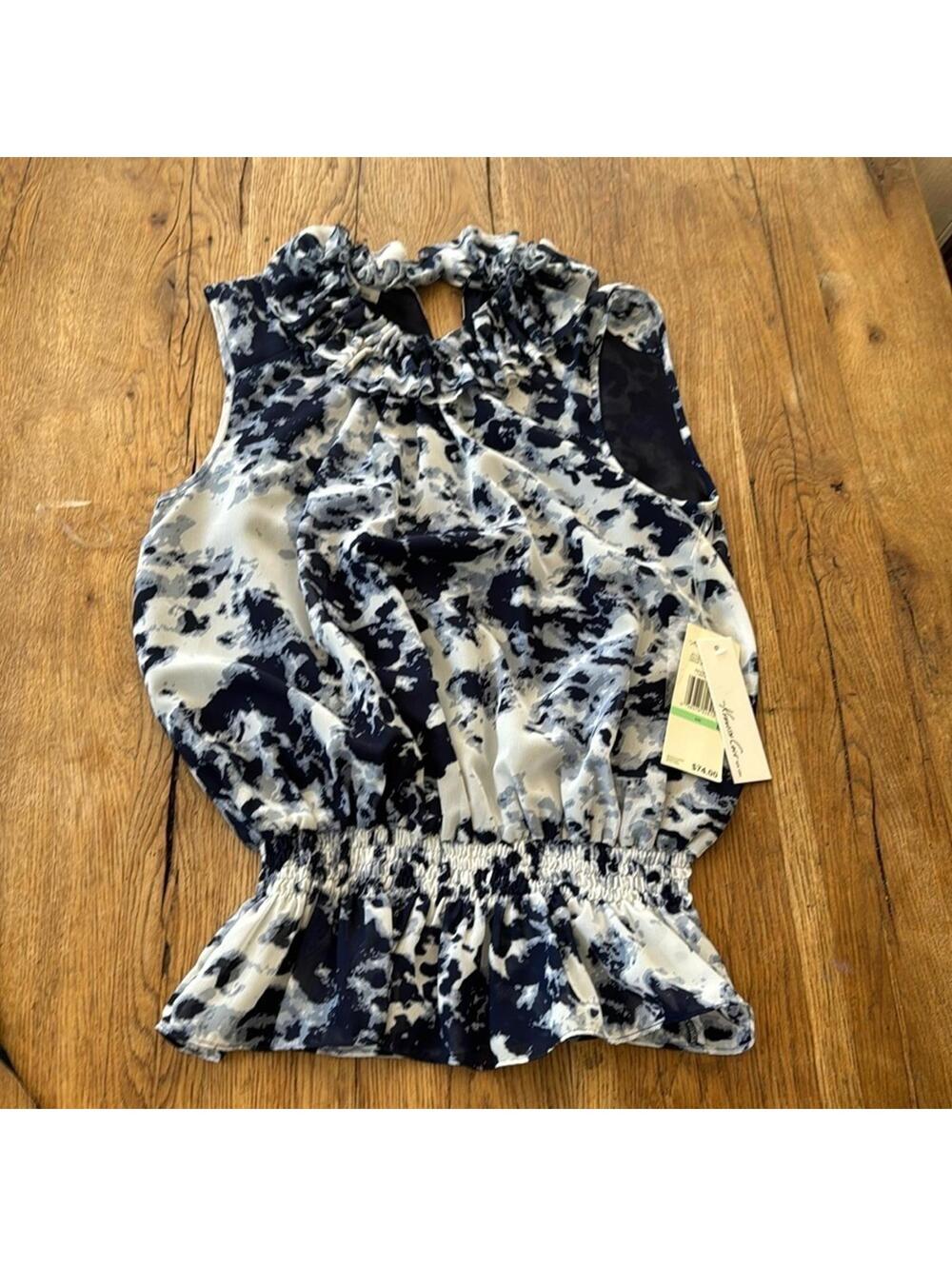 Kenneth Cole sleeveless blouse size 8